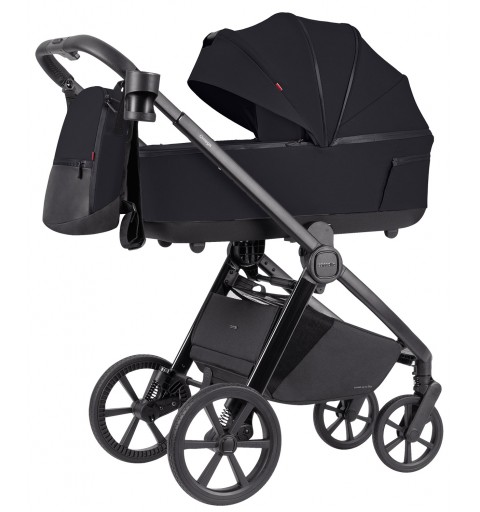 Carrello Omega Plus NEW'24  - wózek wielofunkcyjny, zestaw 2w1 z opcją 3w1 i 4w1 | Cosmo Black